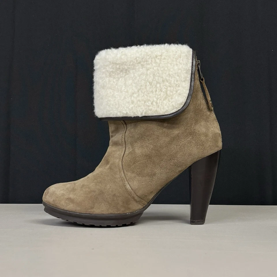 botín señora daniel hechter gamuza talla 39 en marrón tobillo parís - Imagen 4 de 4