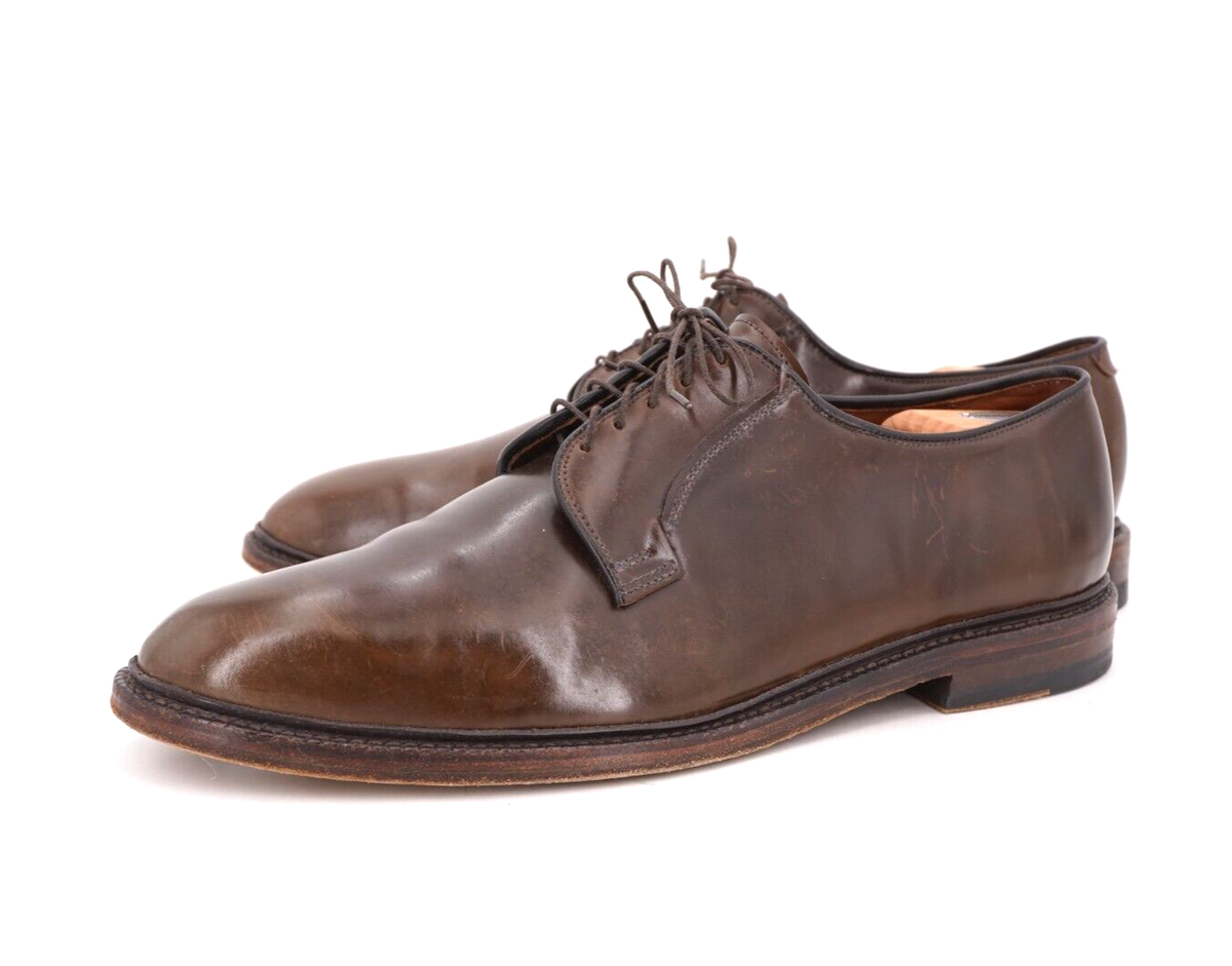 $845 | ALLEN EDMONDS LEEDS 15 D PLAIN TOE BLUCHER BROWN $845 | ALLEN EDMONDS LEEDS 15 D PLAIN TOE BLUCHER BROWN