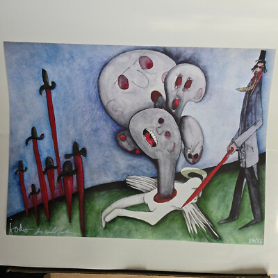 Alejandro Jodorowsky Original Kunstdrucke Signiert Limited Edition Selten