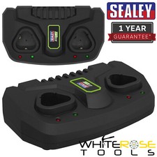 Image of Sealey Dual Battery Charger for 10.8V Lithium-ion SV10.8 Series