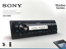 Sony DSX-M80 Marine High Power Bluetooth Media 100w x4 iPhone Android USB Aux 5v