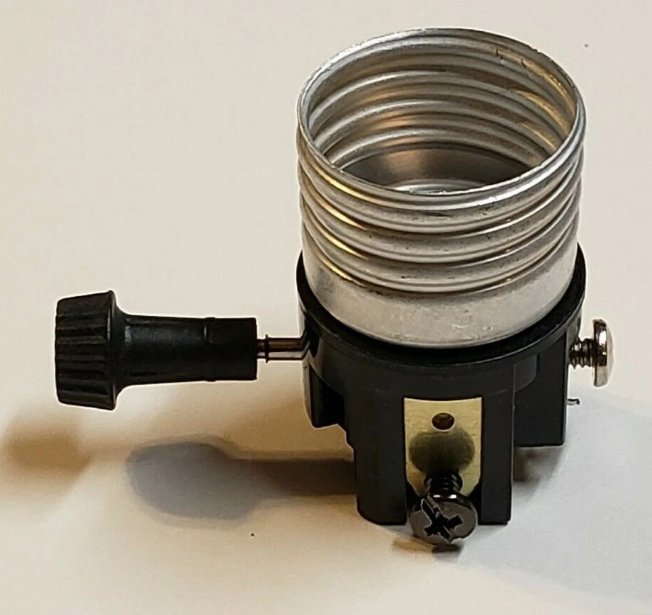 3 TERMINAL TURN KNOB INTERIOR LAMP SOCKET FOR WIRING BOTTOM LIGHT 30684J - Image 2 of 4