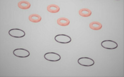 6X GENUINE INJECTOR SEAL RINGS + O-RING KIT AUDI VW 2.7TDI 3.0TDI V6 ...