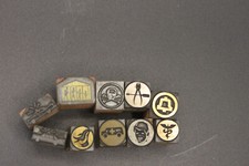 10 dingbats vintage printing letterpress printers block