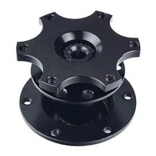 Racing Car Steering Wheel Quick Release Hub Adapter Snap Off Boss Kit Black