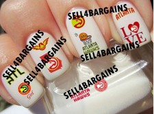 NBA ATLANTA HAWKS Basketball Team10 Different DesignsNail Art Decals