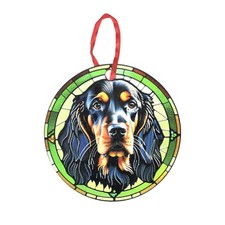 Gordon Setter Design Holographic Dog Ornament