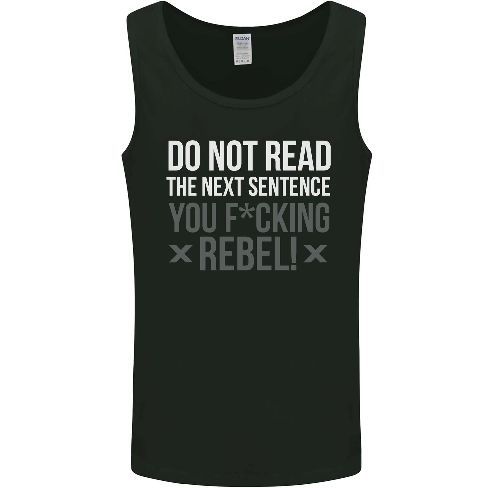 Do Not Read the Next Sentence Offensive Mens Vest Tank Top
