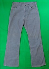 Levis Vintage Corduroy Pants 1970's 646 Gray Cords Levi Strauss USA Flare