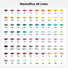 80 Colors Dual Tip Artist Alcohol Markers Set with Carrying Case - Perfect fo...