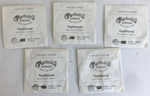 Martin & Co. Strings 41M150X, 80/20 Bronze, 5 of 6 for 6 String Acoustic Guitar - 第 1/11 張圖片
