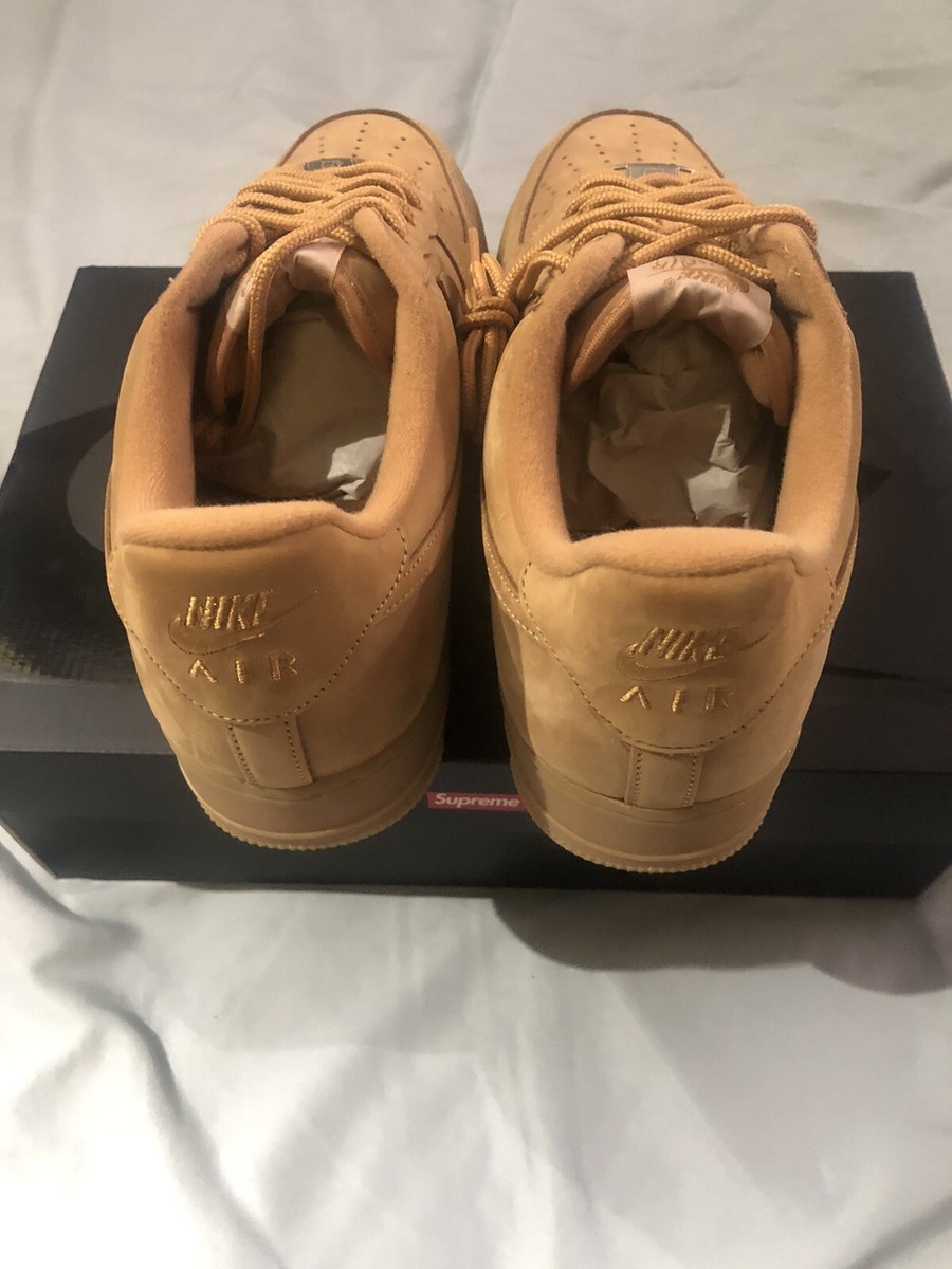 Nike Air Force 1 Low Supreme Wheat Black White DN1555-200 Nike Air Force 1 Low Supreme Wheat Black White DN1555-200