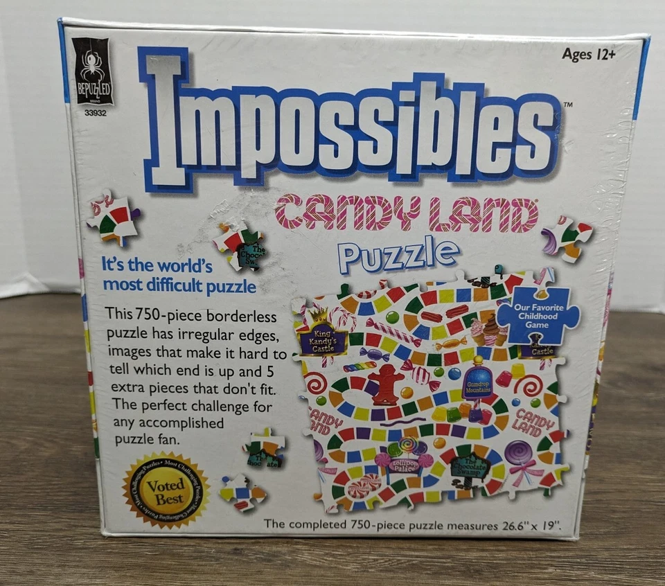 BePuzzle Impossibles Candy Land Jigsaw Puzzle 750 Pieces Difficult 2021 - NEW - Image 2 of 4