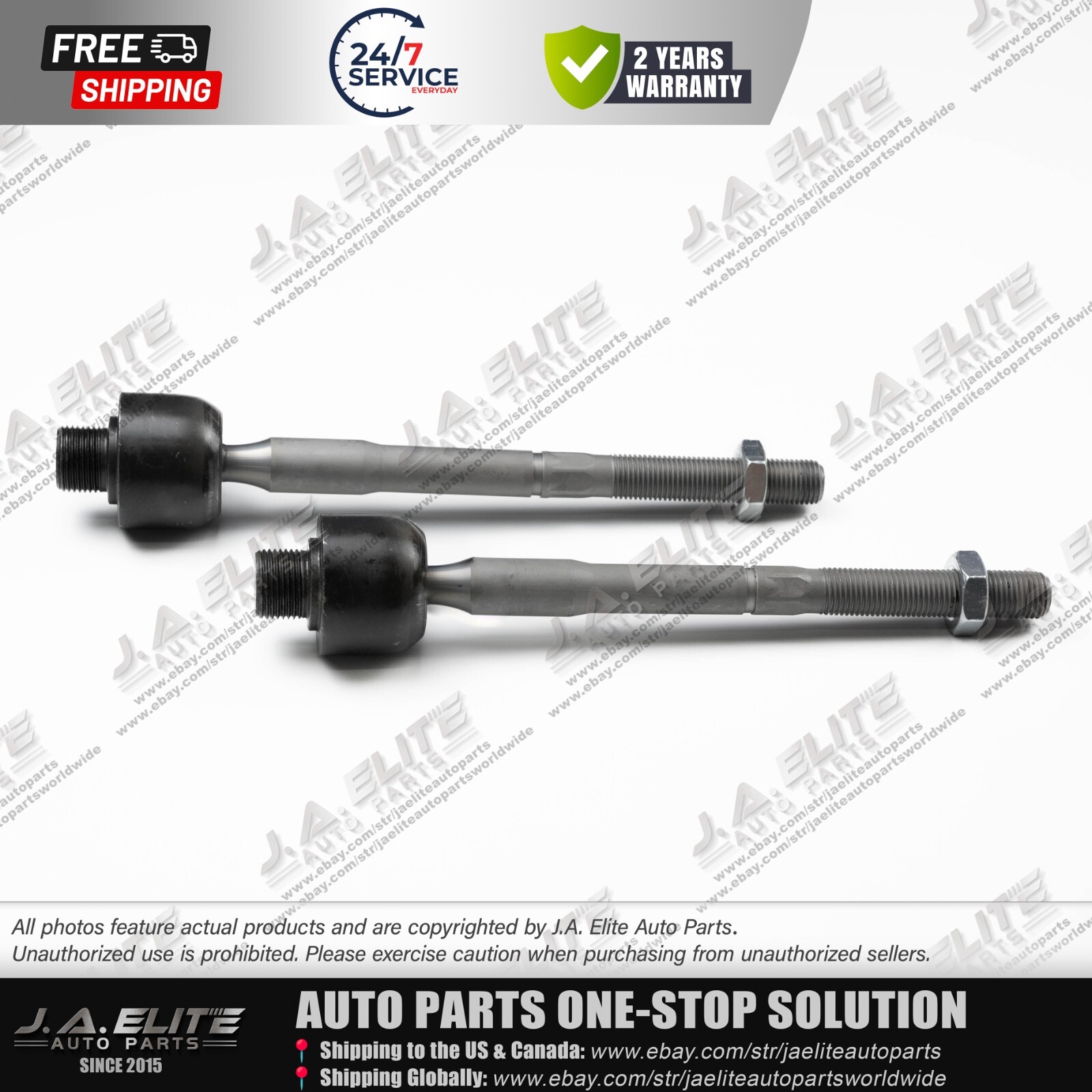 2pcs Left & Right Inner Tie Rods fit Ferrari California 458 488, 264539 264540