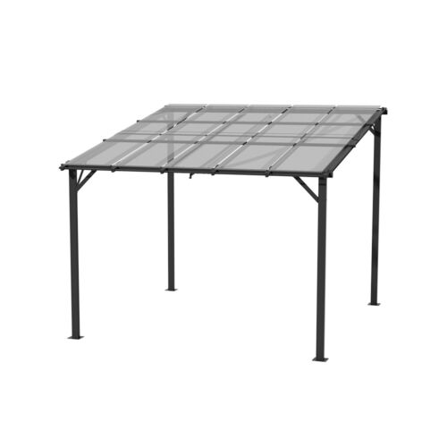 Garden Pergola Polycarbonate Roof Shelter Awning Gazebo Outdoor Canopy Party - Picture 6 of 8