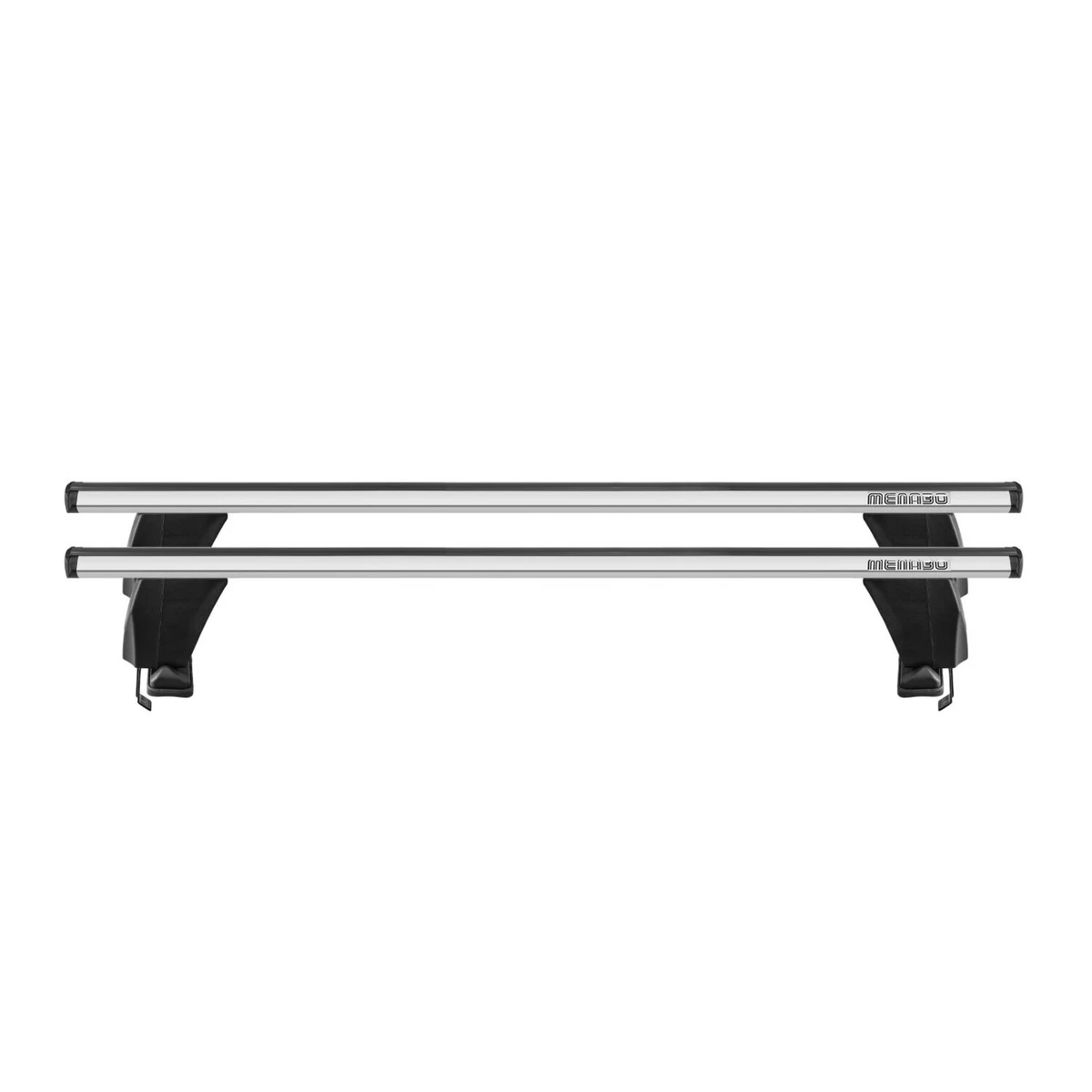 Silver Smooth Top Roof Rack Cross Bar Luggage Carrier Alu For Fiat
