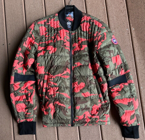 NEW Canada Goose Fire Bud Camo Authentic Down Bomber Jacket Size XL Men's