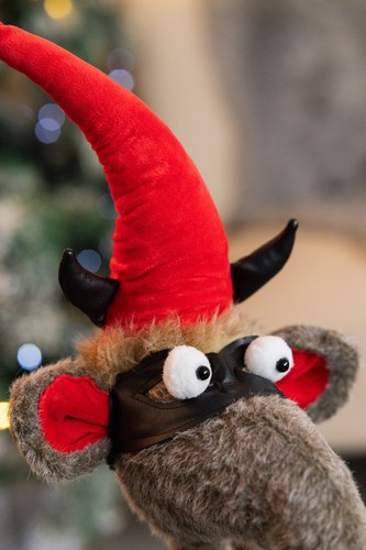 Weihnachten Ratte Plüsch Deko Fledermaus Superheld Figur weich groß stehend Xmas - Bild 19 von 43