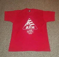 Vintage AYH KARE 11 Bike Classic Health One Red Men's T-Shirt XL