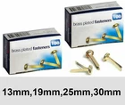 Paper Fasteners Brass Plated Split Butterfly Pin Clips 13 19  25 30mm Sizes