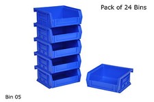 Rhino Tuff Bin 05 Plastic Parts Storage Bins - Small Stacking Workshop Boxes Box