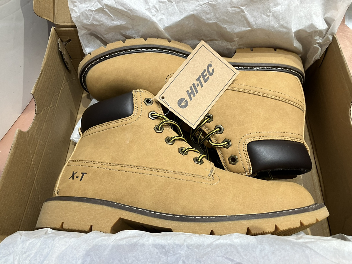 NWT Hi Tec Reznor Boots Men\'s  Size 9.5 6in Soft toe Tan  Work Chore Hi-Tec Reznor 6 Inch Tan Nubuck Soft Toe Work Boots Brand  main image 4