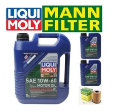 Oil Change Kit w/LIQUIMOLY 10W-60 & MANN Filter HU926/4x BMW M3 3.0L/3.2L 96-06