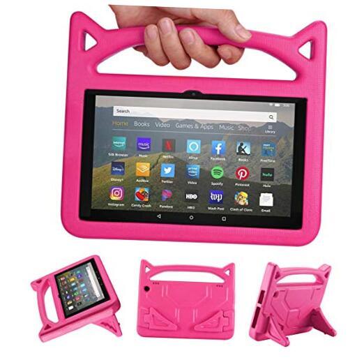 Fire HD 8 Case, Fire HD 8 Tablet Case for Kids,(12th/10th Gen,2022/2020 Rose
