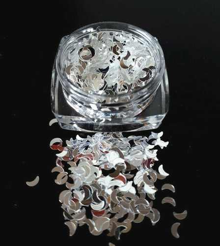 Nail Art Glitter Shapes Sequin, Unicorn, Moon, Leaves, Puzzle, Stars, Mickey, UK - Picture 23 of 78