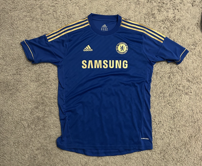 【XL】adidas アディダス チェルシーFC ユニフォーム ブルー Chelsea FC 12/13 Jersey Men's XL Adidas Blue Gold Europa League