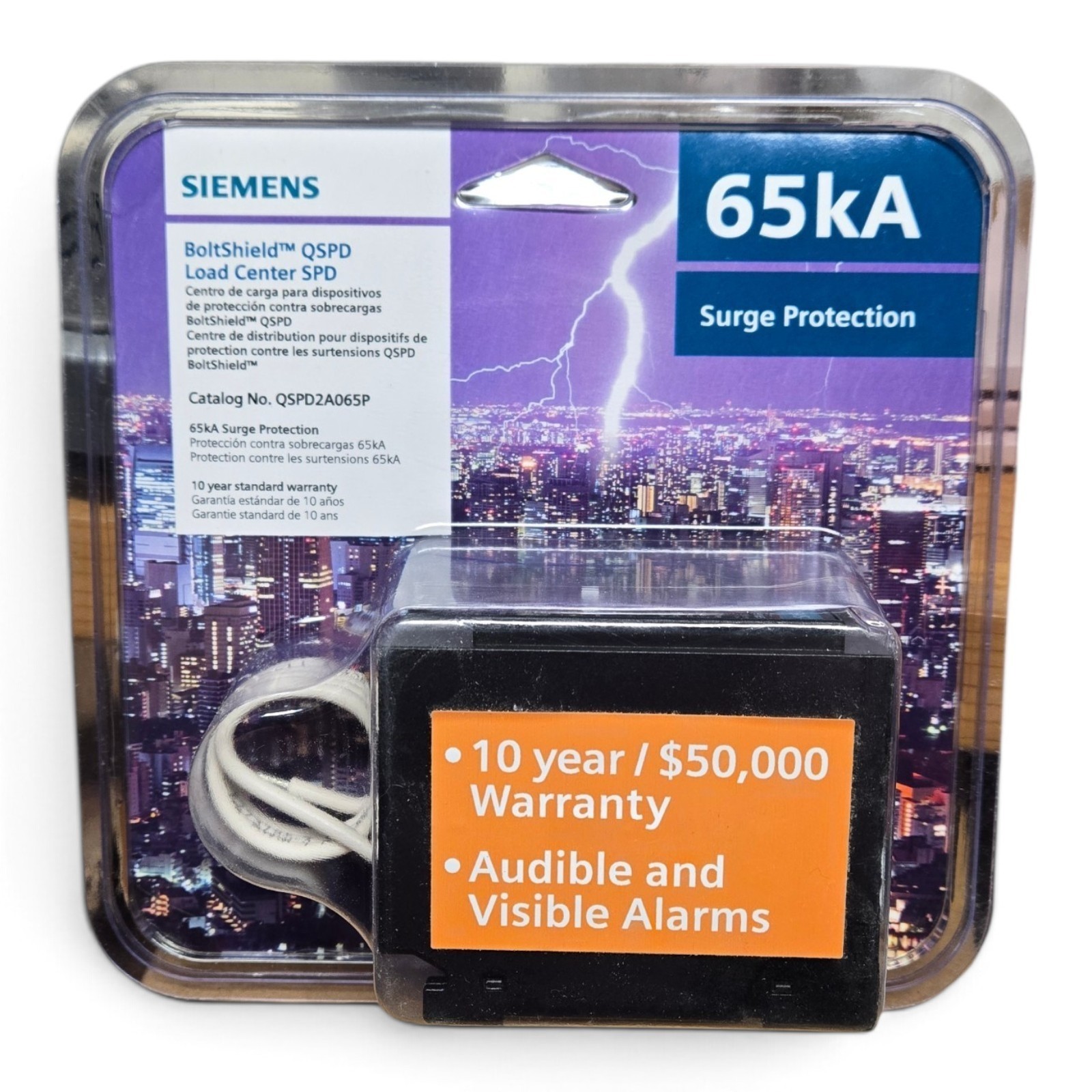 Siemens BoltShield 120/240V 65kA QSPD Load Center SPD (QSPD2A065P)... FREE S&H!