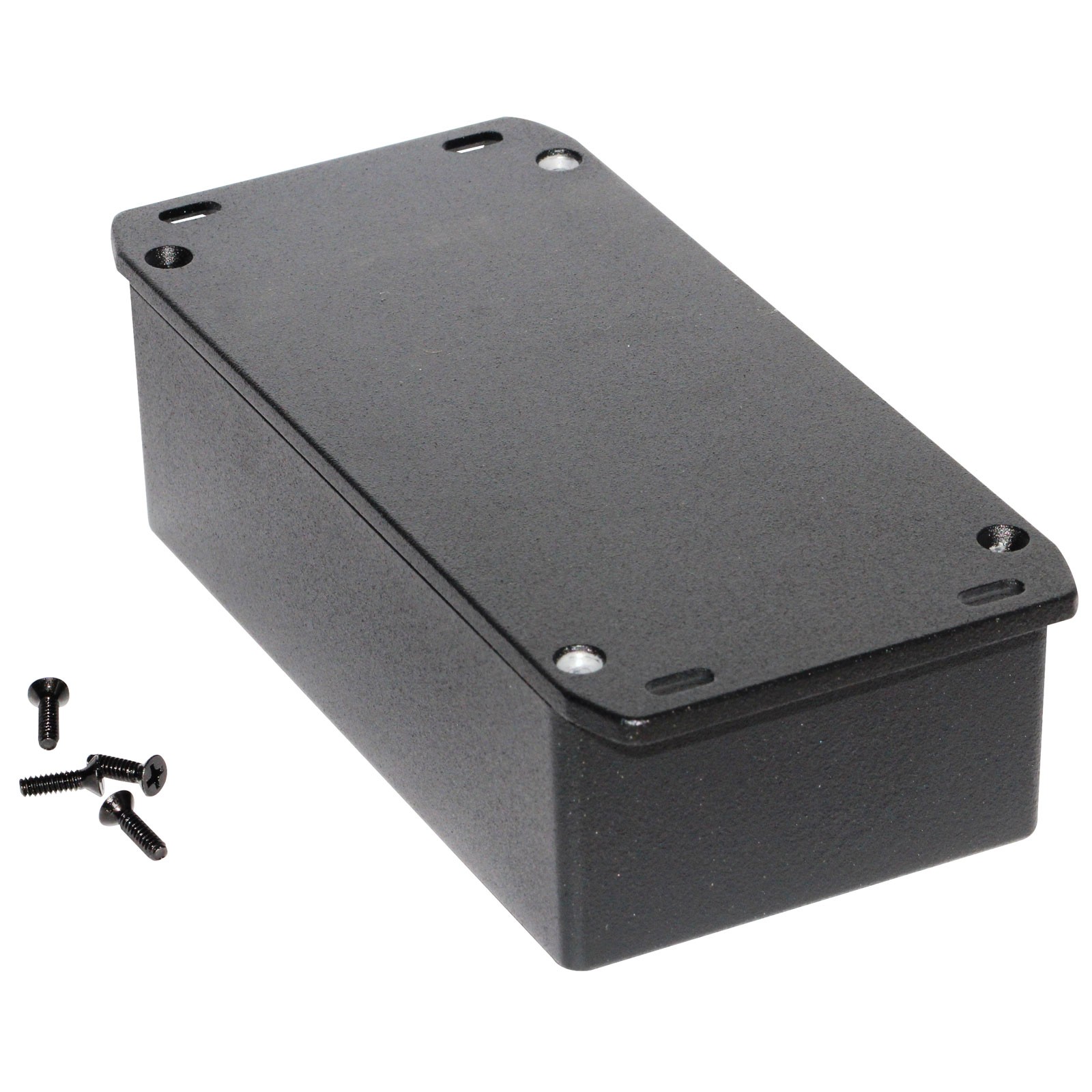 Hammond Diecast Enclosure Flanged Lid Black (153 x 82 x 50mm)