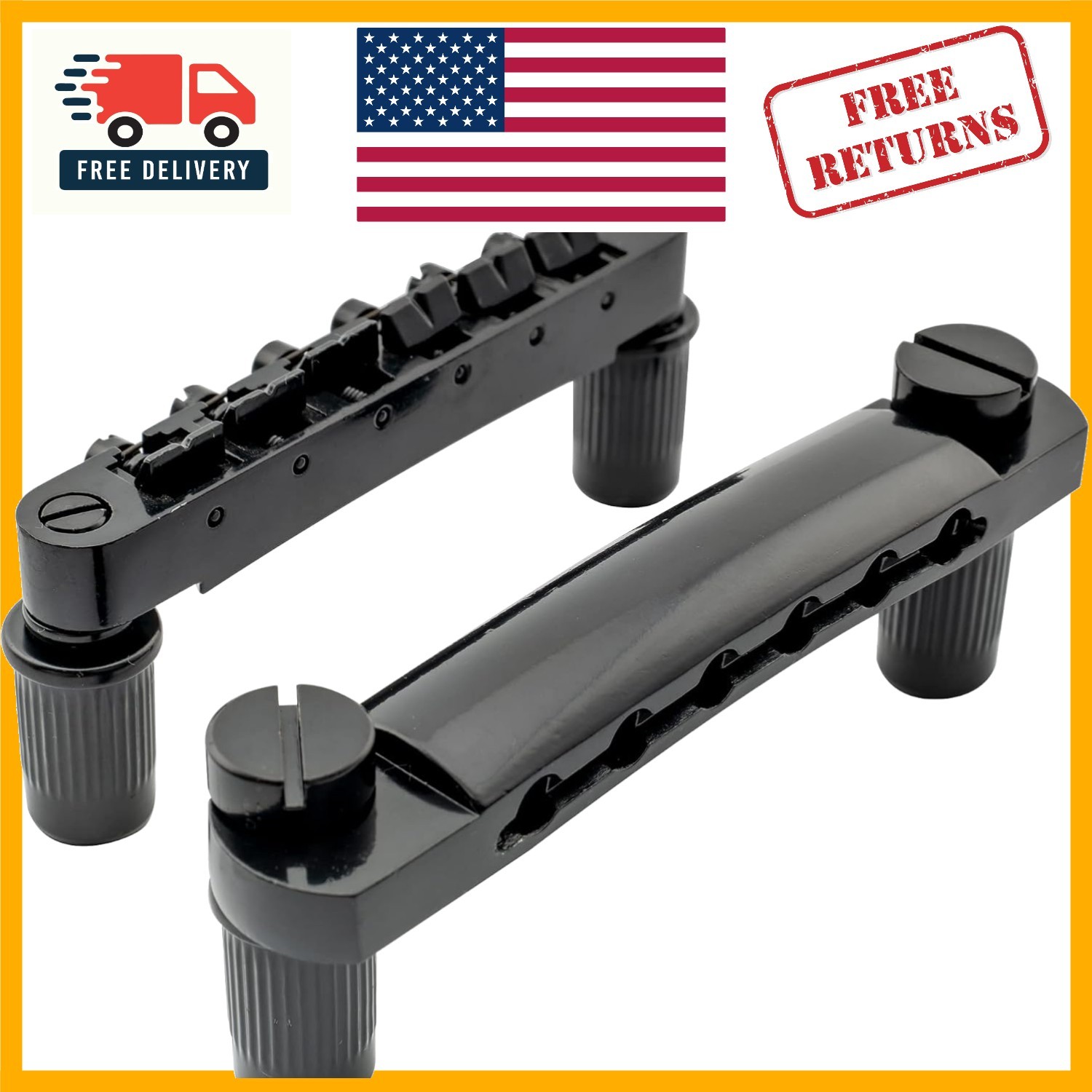 Complete Tune-o-Matic Bridge & Tailpiece Set 52mm/52.5mm for Electric Guitars