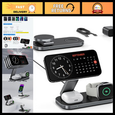 3-in-1 Foldable Magnetic Wireless Charger Stand for iPhone, Apple Watch  AirPod