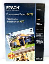 Epson Matte 13"x19" Presentation Photo Paper 100 Sheets New Sealed