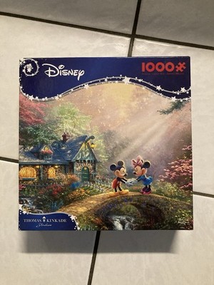 Original Thomas Kinkade Studios Disney Mickey and Minnie 1000 Teile Puzzle