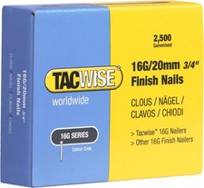 TACWISE 16G / 20mm Finish Nails 16G Series 2500 Galvanised Nails