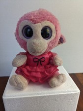 Ty Beanie Boos Razberry Pink Monkey 6-inch Plush 2010 Edition