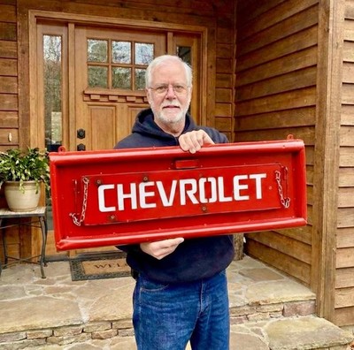 36  Metal Chevy Truck Tailgate Wall Art | Rustic Sign Decor for Garage ManCave