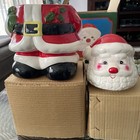 NOS Vintage Ceramic Santa Claus Christmas Cookie Jar 11” Tall In Original Box — photo 4