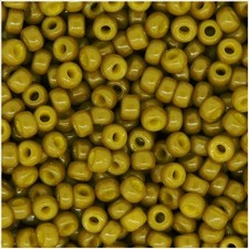 Miyuki Round Seed Beads Size 11/0 23 Grams 5 Inch Tube Duracoat Opaque Olive