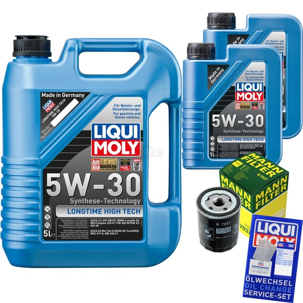 Mann Inspektionspaket 7L Liqui Moly Longtime 5W-30 FüR Subaru Forester 2.0 D AWD-image