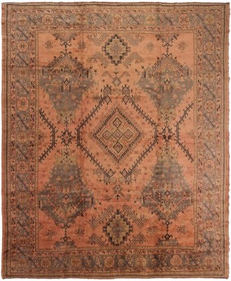 10x11 Fine Authentic Antique Angora Turkish Oushak Rug 297cm x 345cm Circa 1900