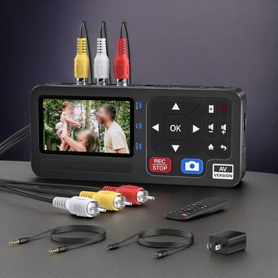 King Ma 3Inch Video Grabber, 1080P 30FPS VHS Videorecorder Digitalisieren Captur