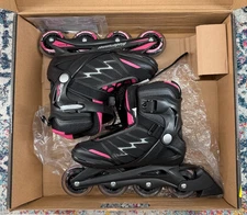 Rollerblade Bladerunner Advantage Pro XT Womens Size 8 Black/Pink Inline Skates