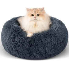 Dog Calming Beds for Small Medium Large Dogs - Round Donut Washable Puppy Dog...