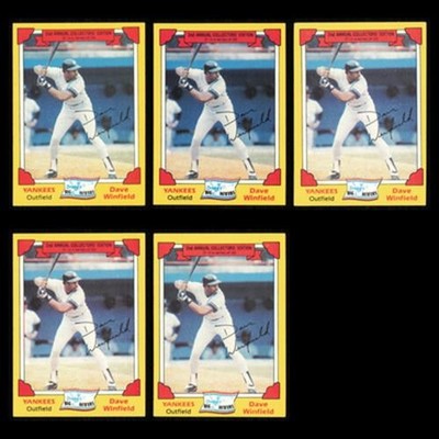 Dave Winfield Lot 5 Baseball Cards 1982 Topps Drakes Big Hitters Yankees Set MLB
