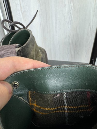 Barbour x Cheaney lace-up upcycled waxed-cotton ankle boots - Picture 16 of 16