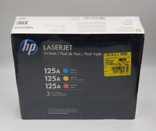 HP 125A Tri-Pack Toner Cartridge Set (CB541A,...
