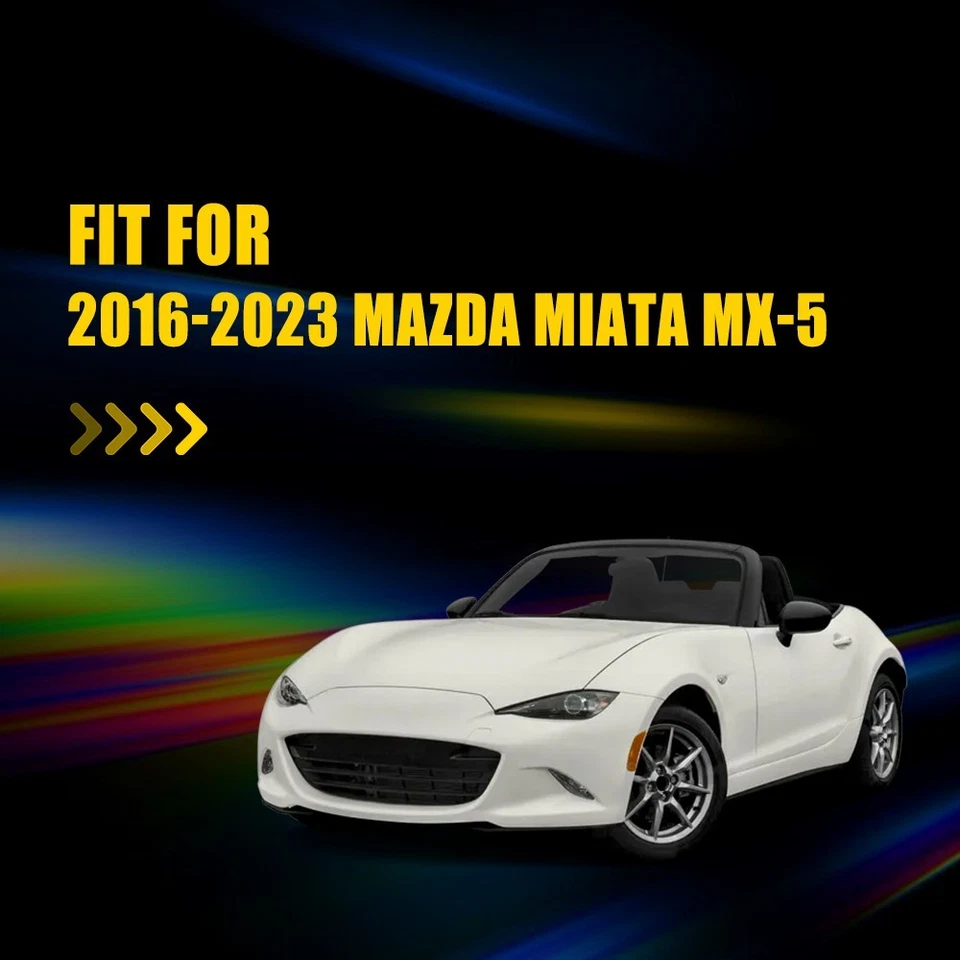 Lente âmbar carcaça luz marcador lateral parachoque dianteiro para 2016-2023 Mazda Miata MX-5 - Imagem 2 de 4